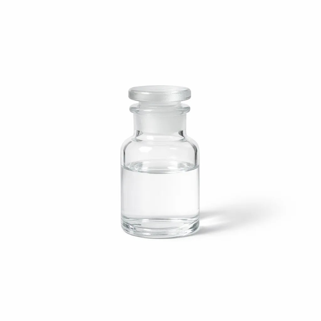 A small apothecary bottle with a ground glass stopper