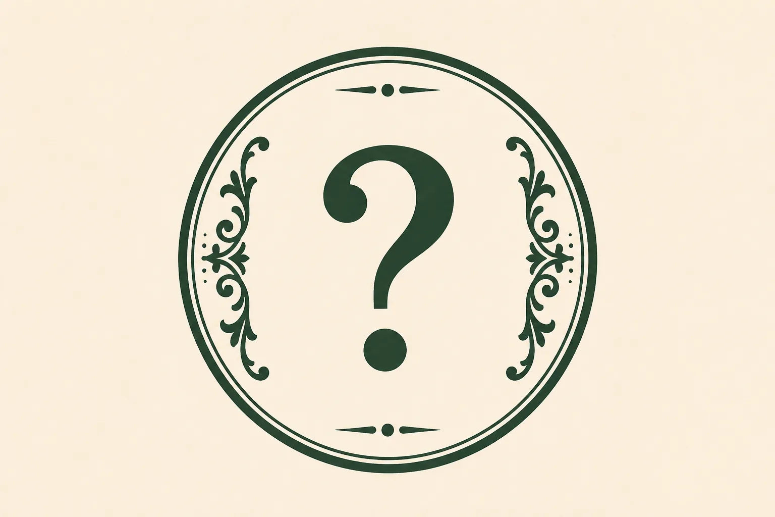 Apothecary-style question mark section mark