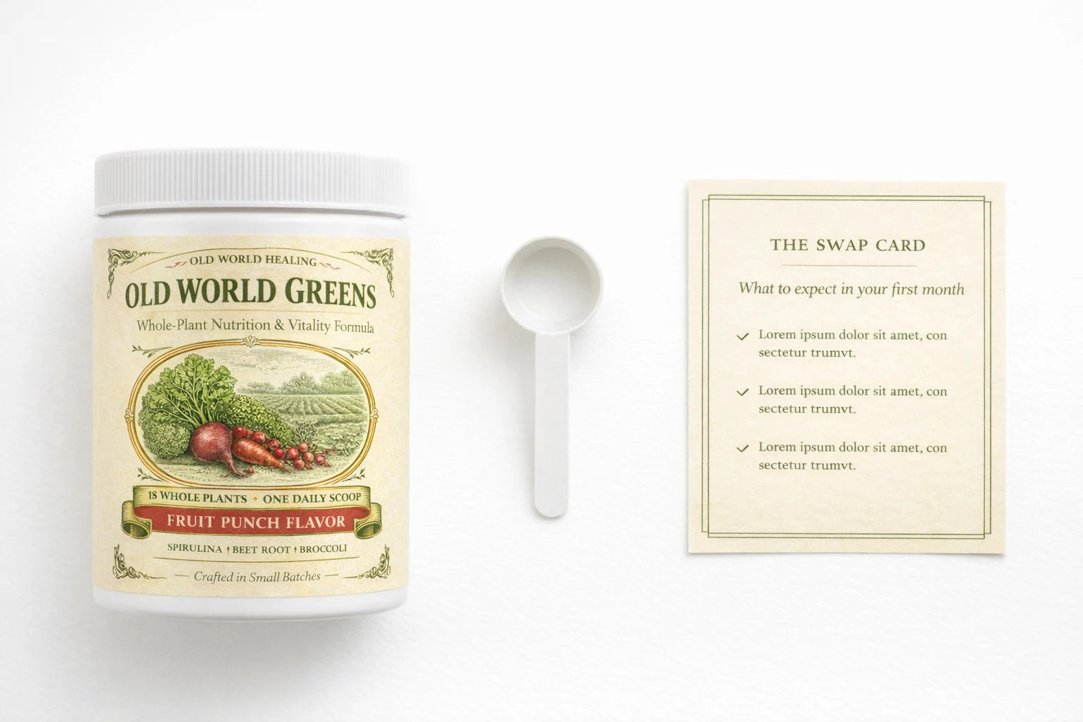 The first box: the tub, the scoop and the Swap Card