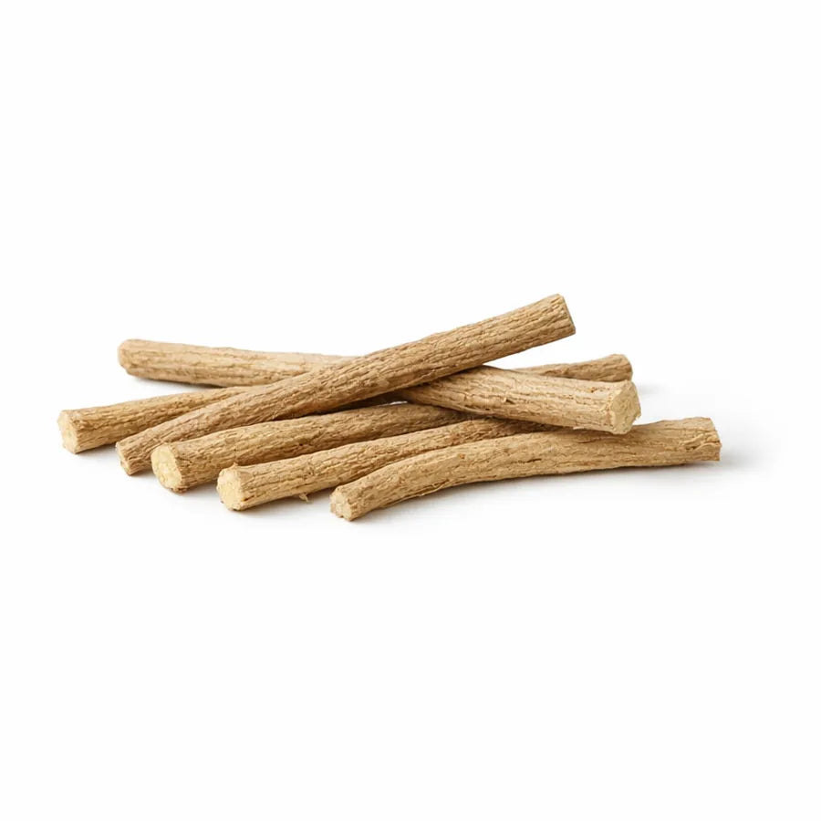 Dried licorice root sticks