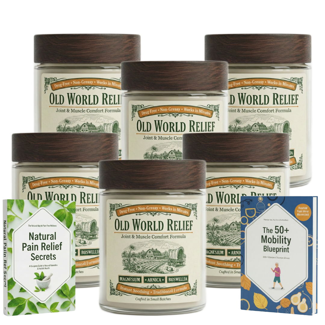 Old World Relief 6 Jars Package with 2 Free Gifts