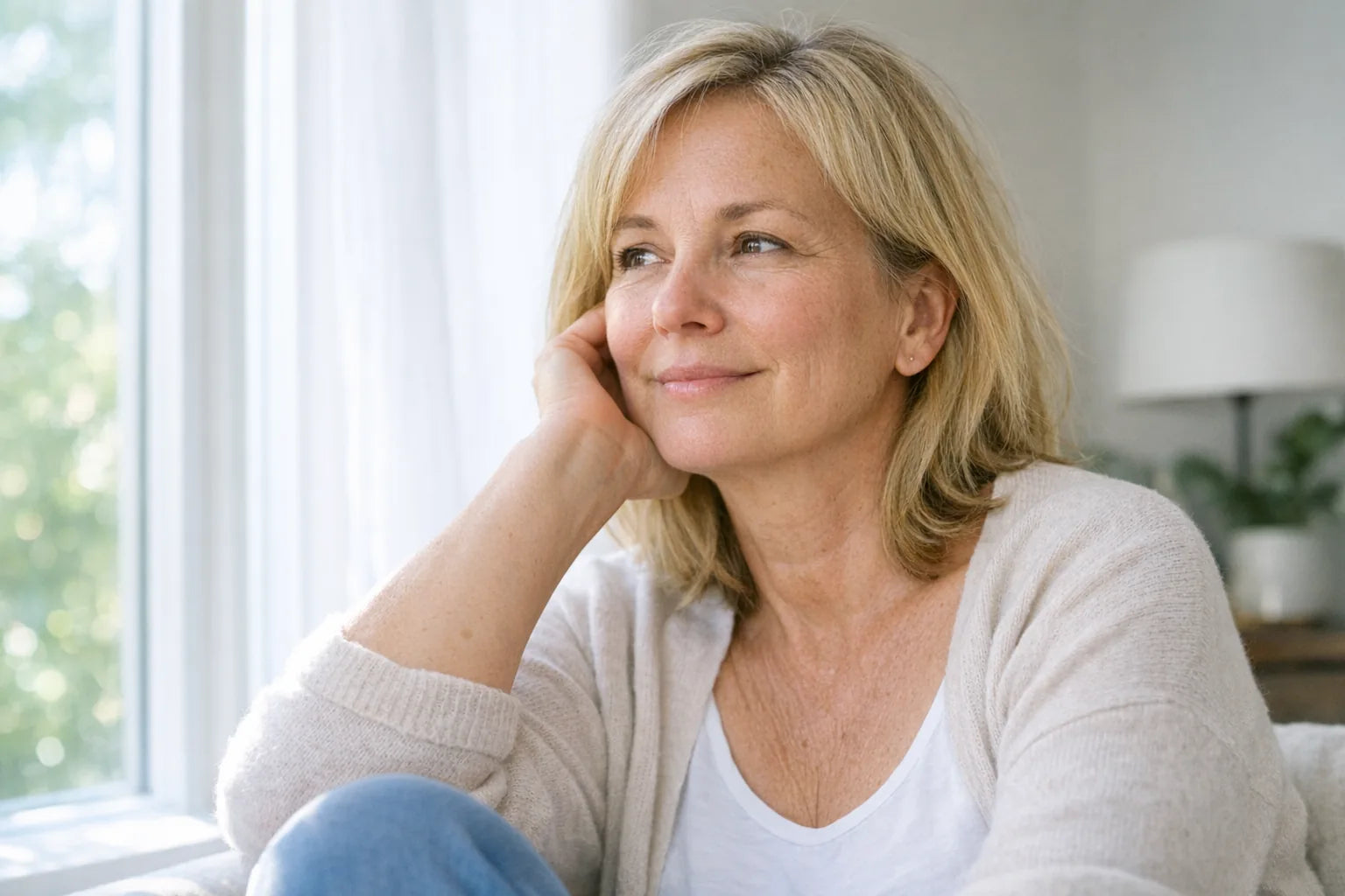 A candid at-home portrait