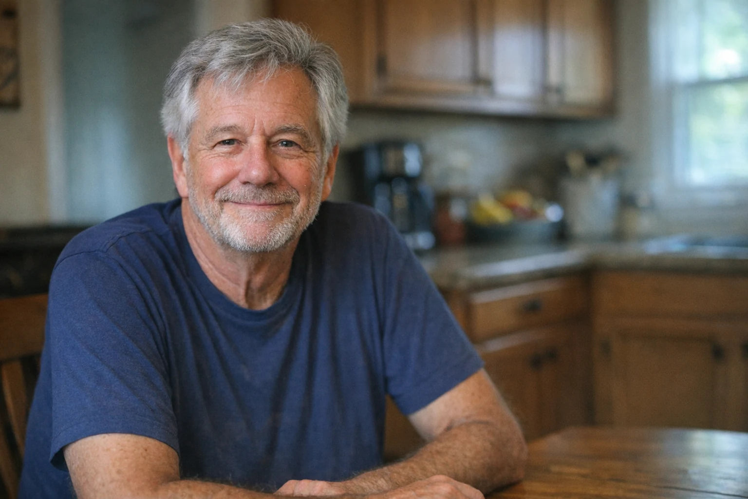 A candid at-home portrait