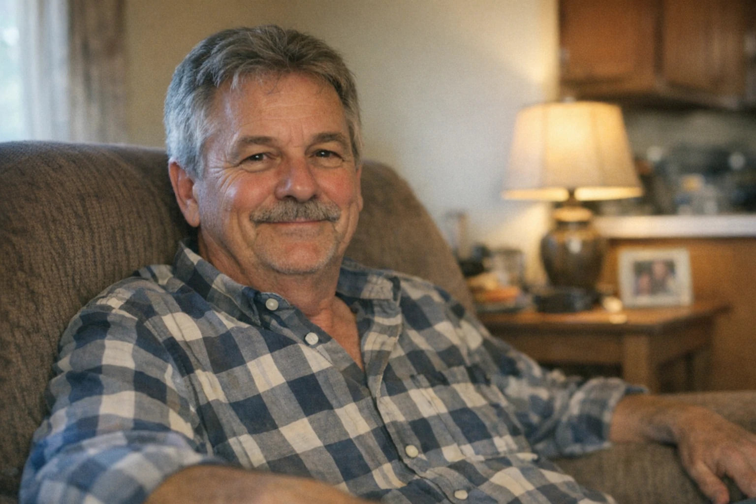 A candid at-home portrait
