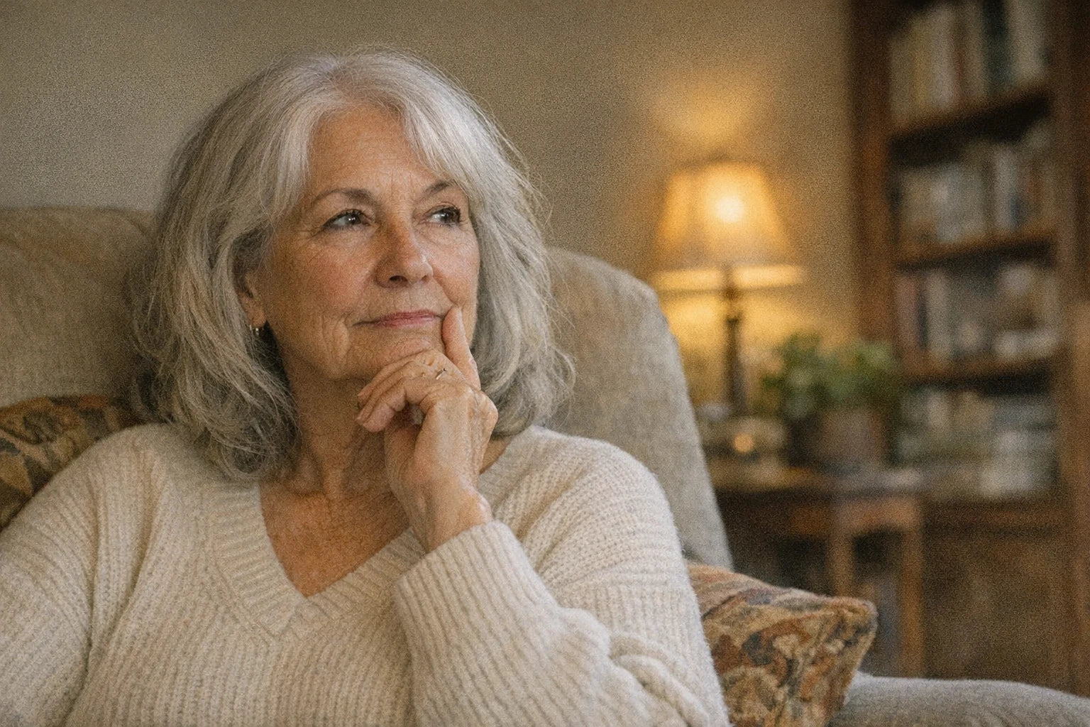 A candid at-home portrait