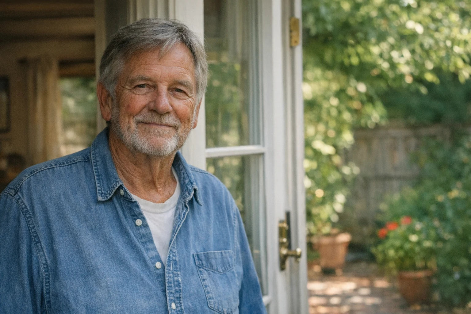 A candid at-home portrait