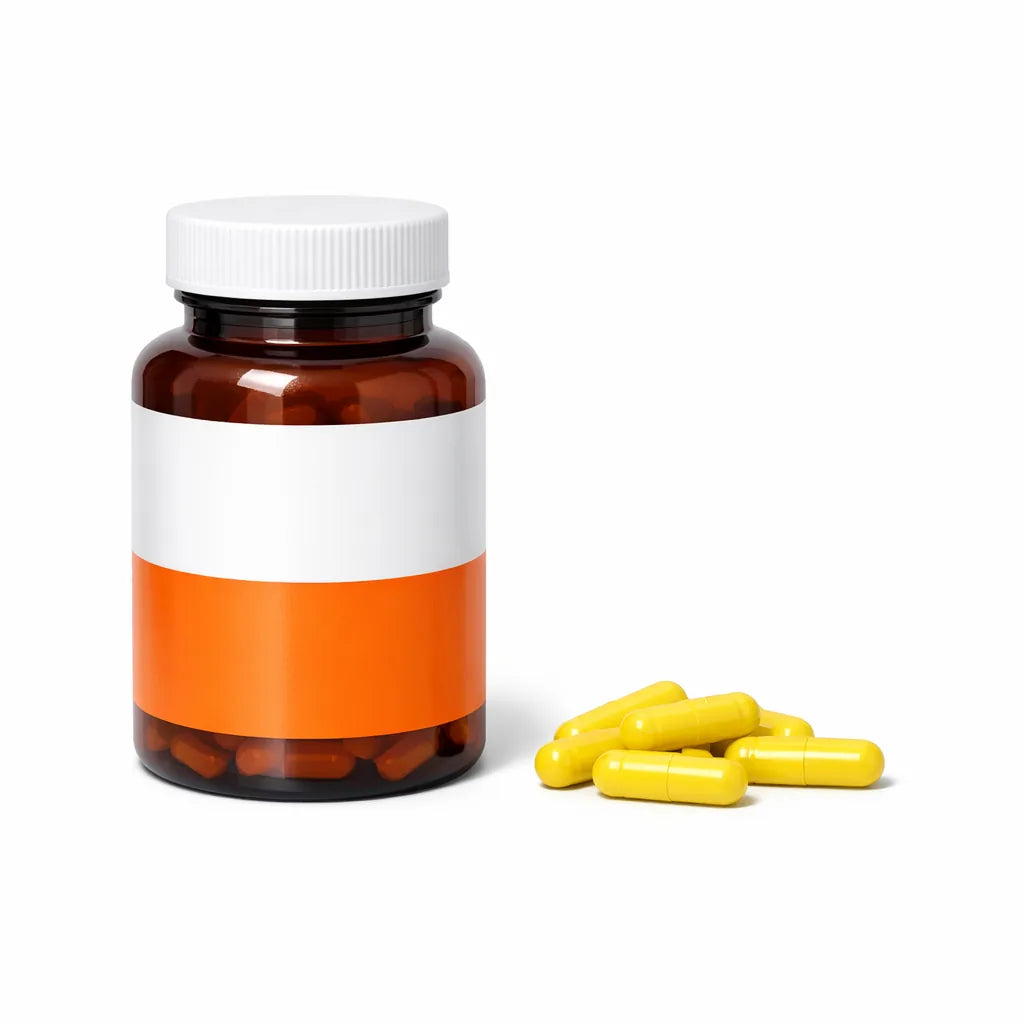 A generic drugstore berberine supplement bottle