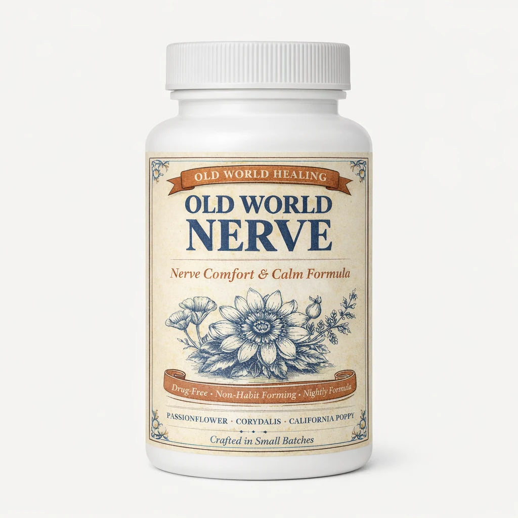 Old World Nerve bottle, front label