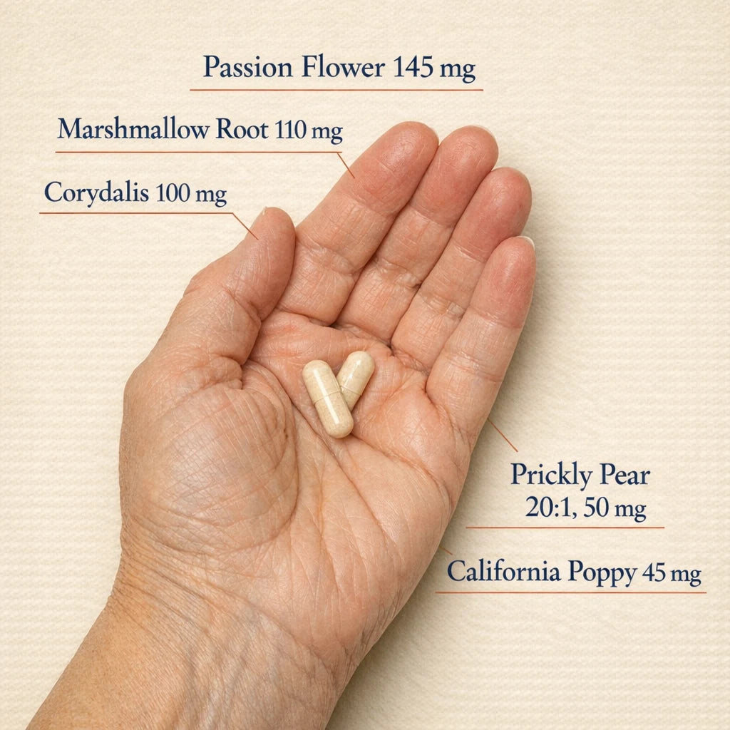 What is inside one serving of two capsules