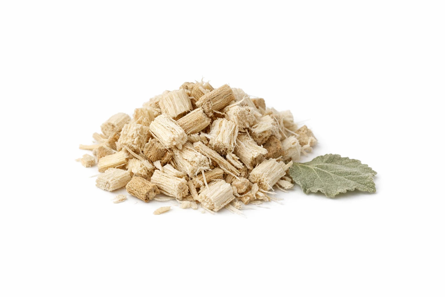 Dried marshmallow root pieces