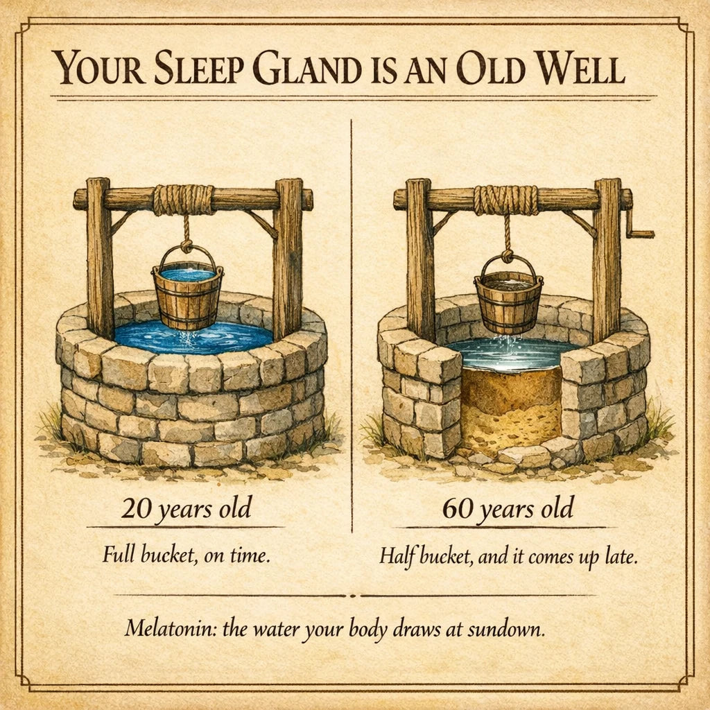 The old well at 20 and at 60