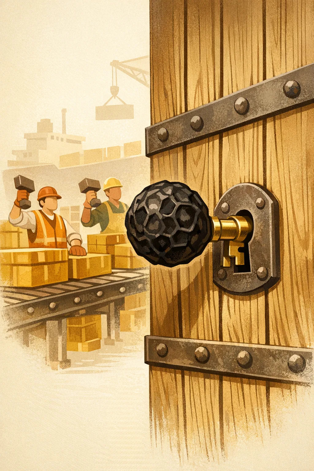 What piperine does at the door